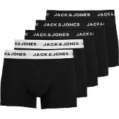 Jack & Jones Bokserishortsit 'Solid' musta / valkoinen