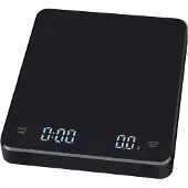 INF Ladattava kahvivaaka ajastimella 3 kg / 0,1 g Black
