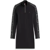 Tommy Hilfiger Tjw 1/4Zip Tape Dress - Black - XL
