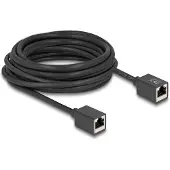 DeLOCK 90334, 7,5 m, Cat6a, S/FTP (S-STP), RJ-45, RJ-45, Musta