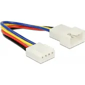 DeLOCK 85360, 4-pin PWM, 4-pin PWM, 0,1 m, Uros, Naaras, Musta, Sininen, Punainen, Valkoinen, Keltainen