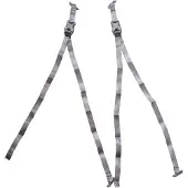 Bergans Plus Accessory Straps 2-pack Solid Dark Grey Repputarvikkeet OneSize