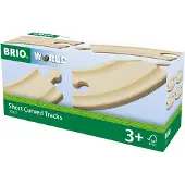BRIO Pienet kaarevat kiskot - - 4 pyökkipuuelementin setti - Sekoitettu - Sisustus