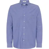 Gant for man. 3000100 Classic blue poplin Regular Fit shirt (L), Casual, Cotton, Long sleeve