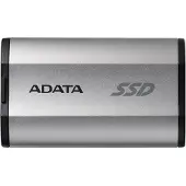 ADATA A-DATA SD810 1 Tt USB 3.2 Gen 2x2 (USB-C) -ulkoinen SSD, iskunkestävä, pelikäyttöön, Silver-Grey