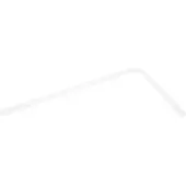 Alphacool Sopel Hard PMMA Acrylic Tube 16/13 mm, 20/40 cm, Transparent, for Water Cooling, Angled Acrylic Tube (18568)