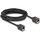 DeLOCK 90333, 5 m, Cat6a, S/FTP (S-STP), RJ-45, RJ-45, Musta