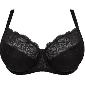 Gorsenia lingerie Valkoinen liemenel K357 mustana.