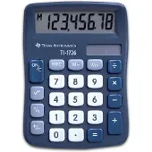 Texas Instruments TI-1726 -taskulaskin, sininen