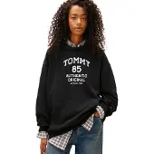 Tommy Hilfiger Collegepaita '1985' musta / valkoinen