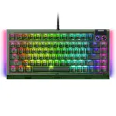 Razer BlackWidow V4 75%, Langallinen, USB, Mekaaninen, QWERTY, RGB LED, musta
