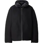 Weekday Fur-Lined Canvas Jacket - Black - M
