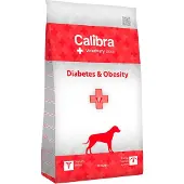 Calibra Veterinary Diets Dog Diabetes - Obesity kuivaruoka koirille, sokeriaineenvaihdunnan säätelyyn, lihavuuden vähentämiseen, 12 kg