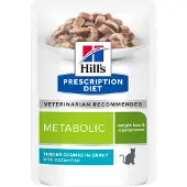 Hill's Pet Nutrition 48x85g Metabolic merikala Hill’s Prescription Diet kissan märkäruoka