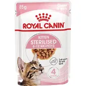 Royal Canin - Feline Wet Kitten Sterilised Gravy 85 g x 12 kpl - annospussit - Kissat - Kissanruoka - Märkäruoka