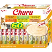 Inaba Ciao Churu CAT CHURU kissanherkku 60x14g kanaa, useita makuja