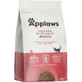 Applaws Chicken & Duck, Kissan kuivaruoka, Adult, Viljaton, 2 kg