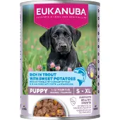 Eukanuba Dog Wet Puppy Taimen & Bataatti 400 g