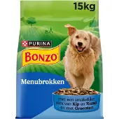 Purina 2x15kg Menu Chunks Kanaa, naudanlihaa ja kasviksia koiranruoka