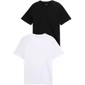 Tom Tailor Double Pack Crew Neck Tee - Black - S