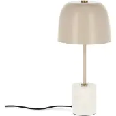 Kave Home Alish-pöytävalaisin beige/marmori K 42 cm
