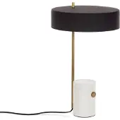 Kave Home Phant-pöytävalaisin musta/marmori