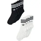 Adidas Sukat '3-STRIPES CREW 10 PAIRS' musta / valkoinen