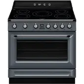 Smeg TR90IPGR Victoria induktioliesi pyrolyysillä 90 cm, harmaa