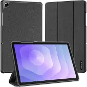 DUX Samsung Galaxy Tab A11+ Domo Tri-Fold Smart Lompakkokotelo - Musta