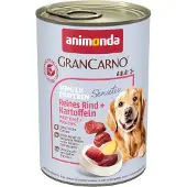 Animonda GranCarno 24x400g GranCarno Adult Sensitive puhdasta nautaa ja perunaa Animonda koiranruoka