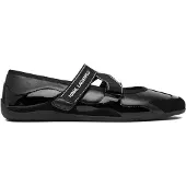 Karl Lagerfeld Nauhaballerina musta / valkoinen