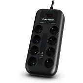 Cyberpower Tracer III P0820SUF0-FR ylijännitesuoja musta 8 AC pistorasia(a) 200 - 250 V 1,8 m