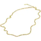 Timi Of Sweden Hugo Chain Necklace Stainless Steel Gold