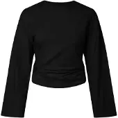Pieces Pcalli Ls O-Neck Top D2D - Black - XL