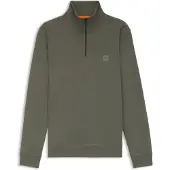 BOSS Zetrust 10234591 Orange Collegepaita Puolivetoketjulla