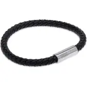 Timi Of Sweden Oliver Leather Bracelet Stainless Steel