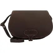 MIKA Bonny Crossbody-laukku Nahka 23 cm Ruskea