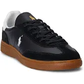 Ralph Lauren Ftw Bedford Leather-Suede Sneaker - Black - 43
