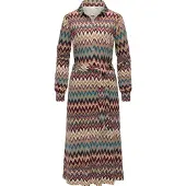 Ragwear Puseromekko 'Plantee' kameli / petrooli / viininpunainen / valkoinen