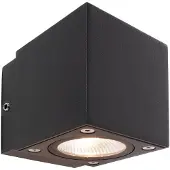 Deko-light Led ulkoseinävalaisin Cubodo Single Mini, Musta, Alumiini, Moderni
