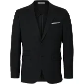 Selected Slmslim-Oasis Linen Blz Noos - Black - 44