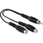 Hama Adapter Audio Subwoofer RCA Plug to 2x RCA sockets kaapelisovitin