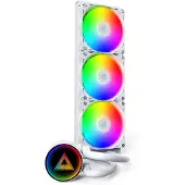 Montech LightFlow 360mm ARGB -nestejäähdytin, valkoinen