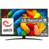 LG 43NANO81A3A 43" 4K NanoCell LED webOS TV, 60 Hz, HDR10