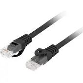 Lanberg PCU6-10CU-0150-BK, 1,5 m, Cat6, U/UTP (UTP), RJ-45, RJ-45, Musta