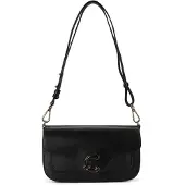 Coccinelle C-Me Crossbody-laukku Nahka 26 cm Musta