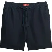 Superdry for man. M7110455A Merchant Store navy shorts (S), Casual, Linen