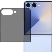 SKALO Samsung Z Flip7 Privacy Ulkoinen Näytönsuoja - Musta