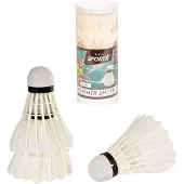 Sportx Shuttle Feathers White in Case 3 pcs.