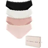 LASCANA Alushousut roosa / roosa / musta / valkoinen